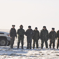Сотрудники ПО "Охотзоопром" обеспечивают охрану сайги. Специалисты АСБК и Иргиз-Тургайского резервата проводили учет сайги.